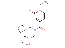N-(cyclobutylmethyl)-1-ethyl-2-oxo-N-(tetrahydrofuran-2-ylmethyl)-1,2-dihydropyridine-4-carboxamide