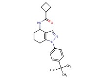 N-[1-(4-tert-butylphenyl)-4,5,6,7-tetrahydro-1H-indazol-4-yl]cyclobutanecarboxamide