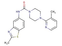 N-(2-methyl-1,3-benzothiazol-5-yl)-4-(3-methylpyridin-2-yl)piperazine-1-carboxamide