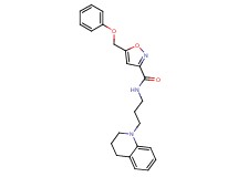 N-[3-(3,4-dihydro-1(2H)-quinolinyl)propyl]-5-(phenoxymethyl)-3-isoxazolecarboxamide