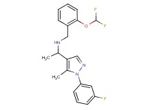N-[2-(difluoromethoxy)benzyl]-1-[1-(3-fluorophenyl)-5-methyl-1H-pyrazol-4-yl]ethanamine