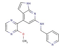 4-(3-methoxypyrazin-2-yl)-N-(pyridin-3-ylmethyl)-1H-pyrrolo[2,3-b]pyridin-6-amine