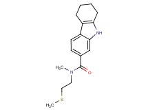 N-methyl-N-[2-(methylthio)ethyl]-2,3,4,9-tetrahydro-1H-carbazole-7-carboxamide