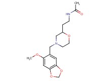 N-(2-{4-[(6-methoxy-1,3-benzodioxol-5-yl)methyl]morpholin-2-yl}ethyl)acetamide