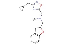 1-[3-(cyclopropylmethyl)-1,2,4-oxadiazol-5-yl]-N-(2,3-dihydro-1-benzofuran-2-ylmethyl)-N-methylmethanamine