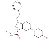 5-(4-hydroxy-1-piperidinyl)-N-methyl-1-(2-phenylethyl)-4,5,6,7-tetrahydro-1H-indazole-3-carboxamide
