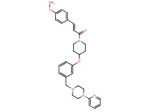 1-[3-({1-[(2E)-3-(4-methoxyphenyl)-2-propenoyl]-4-piperidinyl}oxy)benzyl]-4-(2-pyridinyl)piperazine
