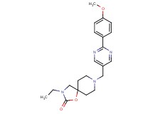 3-ethyl-8-{[2-(4-methoxyphenyl)pyrimidin-5-yl]methyl}-1-oxa-3,8-diazaspiro[4.5]decan-2-one