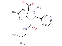 (2S*,4S*,5R*)-2-isobutyl-4-[(isobutylamino)carbonyl]-1-methyl-5-pyridin-3-ylpyrrolidine-2-carboxylic acid