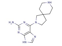 6-(2,8-diazaspiro[4.5]dec-2-yl)-9H-purin-2-amine dihydrochloride