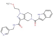5-(1H-indol-2-ylcarbonyl)-1-(2-methoxyethyl)-N-(3-pyridinylmethyl)-4,5,6,7-tetrahydro-1H-pyrazolo[4,3-c]pyridine-3-carboxamide