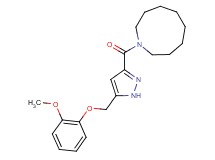 1-({5-[(2-methoxyphenoxy)methyl]-1H-pyrazol-3-yl}carbonyl)azonane