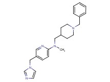 N-[(1-benzyl-4-piperidinyl)methyl]-5-(1H-imidazol-1-ylmethyl)-N-methyl-2-pyridinamine