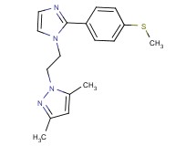 3,5-dimethyl-1-(2-{2-[4-(methylthio)phenyl]-1H-imidazol-1-yl}ethyl)-1H-pyrazole