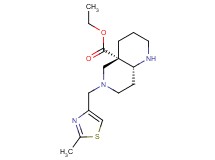 ethyl (4aS*,8aR*)-6-[(2-methyl-1,3-thiazol-4-yl)methyl]octahydro-1,6-naphthyridine-4a(2H)-carboxylate