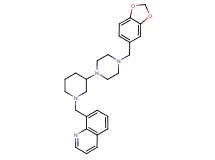8-({3-[4-(1,3-benzodioxol-5-ylmethyl)-1-piperazinyl]-1-piperidinyl}methyl)quinoline