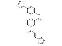 N-[4-(2-furyl)phenyl]-1-[(2E)-3-(2-thienyl)-2-propenoyl]-3-piperidinecarboxamide