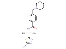 N-[1-(5-amino-1,3,4-thiadiazol-2-yl)-1-methylethyl]-4-(piperidin-1-ylmethyl)benzamide