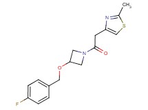 4-(2-{3-[(4-fluorobenzyl)oxy]-1-azetidinyl}-2-oxoethyl)-2-methyl-1,3-thiazole