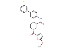 N-(3'-fluoro-4-biphenylyl)-1-(5-methoxy-2-furoyl)-3-piperidinecarboxamide