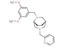 (1S*,5R*)-6-(3,5-dimethoxybenzyl)-3-(2-pyridinylmethyl)-3,6-diazabicyclo[3.2.2]nonane
