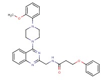 N-({4-[4-(2-methoxyphenyl)-1-piperazinyl]-2-quinazolinyl}methyl)-3-phenoxypropanamide