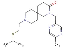9-[2-(isopropylthio)ethyl]-2-[(5-methylpyrazin-2-yl)methyl]-2,9-diazaspiro[5.5]undecan-3-one
