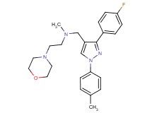N-{[3-(4-fluorophenyl)-1-(4-methylphenyl)-1H-pyrazol-4-yl]methyl}-N-methyl-2-(4-morpholinyl)ethanamine