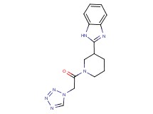 2-[1-(1H-tetrazol-1-ylacetyl)-3-piperidinyl]-1H-benzimidazole