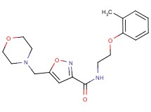 N-[2-(2-methylphenoxy)ethyl]-5-(morpholin-4-ylmethyl)isoxazole-3-carboxamide