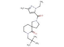 7-(2,2-dimethylpropyl)-2-[(1-ethyl-3-methyl-1H-pyrazol-5-yl)carbonyl]-2,7-diazaspiro[4.5]decan-6-one