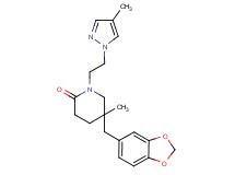 5-(1,3-benzodioxol-5-ylmethyl)-5-methyl-1-[2-(4-methyl-1H-pyrazol-1-yl)ethyl]piperidin-2-one