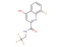 8-fluoro-4-hydroxy-N-(2,2,2-trifluoroethyl)-2-quinolinecarboxamide
