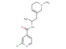 2-chloro-N-[1-methyl-2-(1-methyl-1,2,5,6-tetrahydropyridin-3-yl)ethyl]isonicotinamide