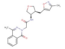 N-{(3R*,4S*)-4-[(3-methylisoxazol-5-yl)methyl]tetrahydrofuran-3-yl}-2-(4-methyl-1-oxophthalazin-2(1H)-yl)acetamide