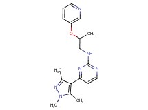 N-[2-(3-pyridinyloxy)propyl]-4-(1,3,5-trimethyl-1H-pyrazol-4-yl)-2-pyrimidinamine trifluoroacetate