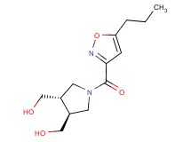 {(3S*,4S*)-1-[(5-propyl-3-isoxazolyl)carbonyl]-3,4-pyrrolidinediyl}dimethanol