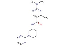 2-(dimethylamino)-4-methyl-N-[1-(2-pyrimidinyl)-3-piperidinyl]-5-pyrimidinecarboxamide