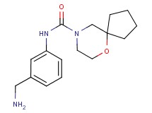 N-[3-(aminomethyl)phenyl]-6-oxa-9-azaspiro[4.5]decane-9-carboxamide hydrochloride