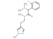 2-(dimethylamino)-2-(2-fluorophenyl)-N-methyl-N-[2-(1-methyl-1H-pyrazol-4-yl)ethyl]acetamide