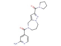 4-{[2-(pyrrolidin-1-ylcarbonyl)-7,8-dihydro-4H-pyrazolo[1,5-a][1,4]diazepin-5(6H)-yl]carbonyl}pyridin-2-amine