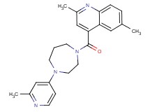 2,6-dimethyl-4-{[4-(2-methyl-4-pyridinyl)-1,4-diazepan-1-yl]carbonyl}quinoline