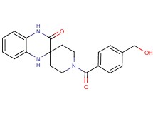 1-[4-(hydroxymethyl)benzoyl]-1',4'-dihydro-3'H-spiro[piperidine-4,2'-quinoxalin]-3'-one