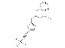 2-methyl-4-(5-{[propyl(pyridin-3-ylmethyl)amino]methyl}-2-thienyl)but-3-yn-2-ol