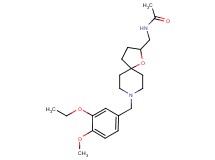 N-{[8-(3-ethoxy-4-methoxybenzyl)-1-oxa-8-azaspiro[4.5]dec-2-yl]methyl}acetamide