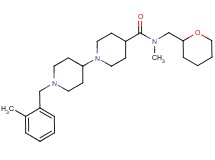 N-methyl-1'-(2-methylbenzyl)-N-(tetrahydro-2H-pyran-2-ylmethyl)-1,4'-bipiperidine-4-carboxamide