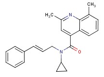 N-cyclopropyl-2,8-dimethyl-N-[(2E)-3-phenyl-2-propen-1-yl]-4-quinolinecarboxamide