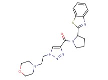 2-[1-({1-[2-(4-morpholinyl)ethyl]-1H-1,2,3-triazol-4-yl}carbonyl)-2-pyrrolidinyl]-1,3-benzothiazole