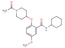 2-[(1-acetyl-4-piperidinyl)oxy]-N-cyclohexyl-5-methoxybenzamide