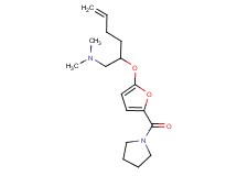 N,N-dimethyl-2-{[5-(pyrrolidin-1-ylcarbonyl)-2-furyl]oxy}hex-5-en-1-amine